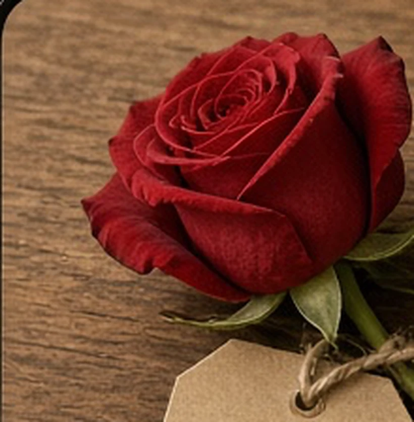 A single red rose