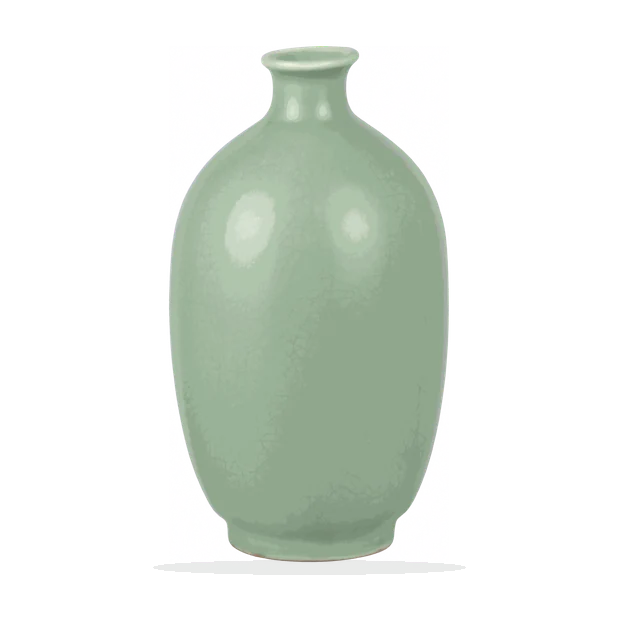 A celadon vase